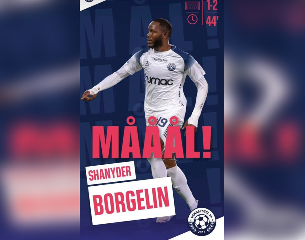 Shanyder Antonio Borgelin marque le but victorieux pour Vendsyssel FF